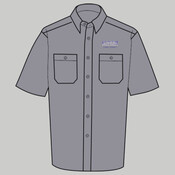 CS20 -- Short Sleeve Striped Industrial Work Shirt