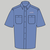 CS20LONG -- Long Size, Short Sleeve Striped Industrial Work Shirt <A1x>